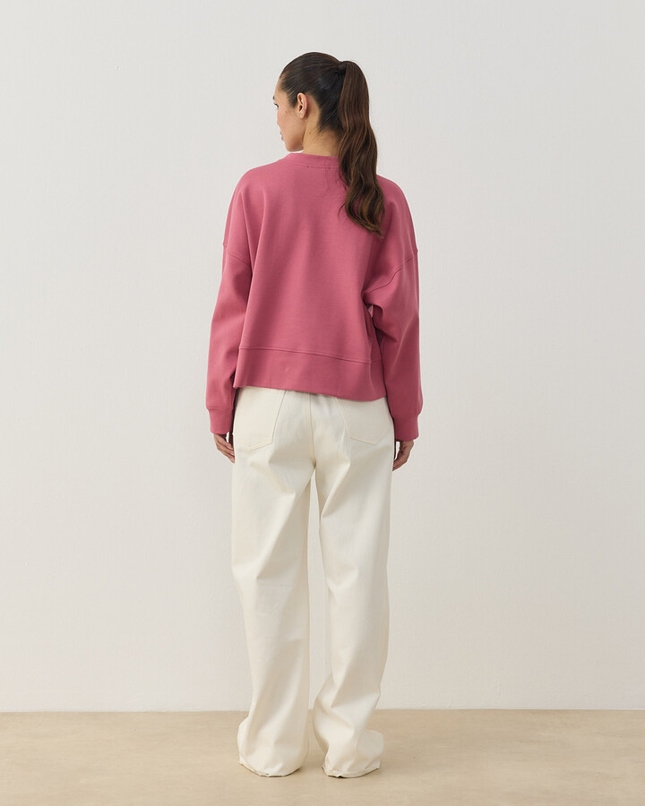 Premium Doubleface Mini Sweat Pembe