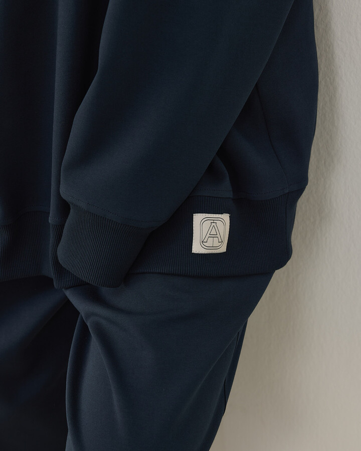 Premium Doubleface Oversize Sweat Lacivert