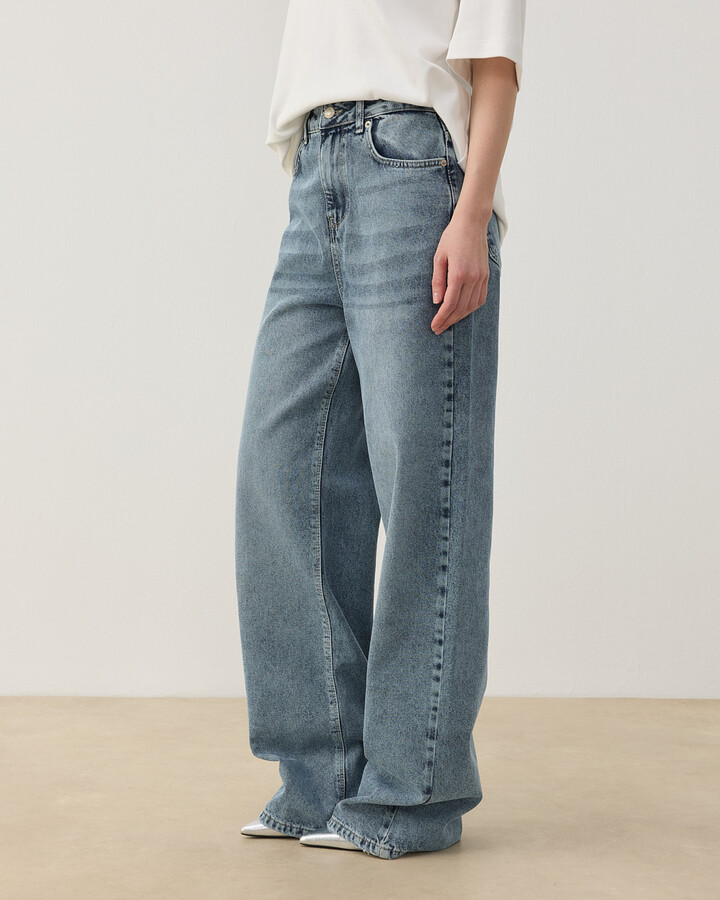 Straight Fit Jean Açık Mavi