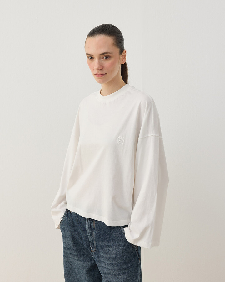 Süprem Crop Kimono Kısa Bluz Ekru