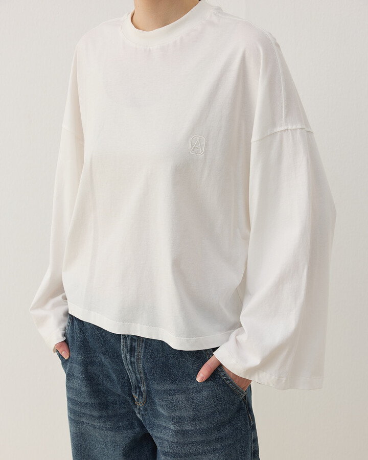 Süprem Crop Kimono Kısa Bluz Ekru