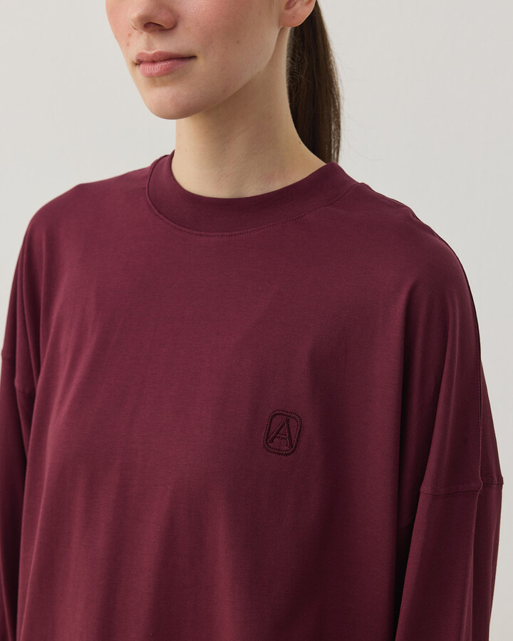 Süprem Fresh Yırtmaçlı Bluz Bordo