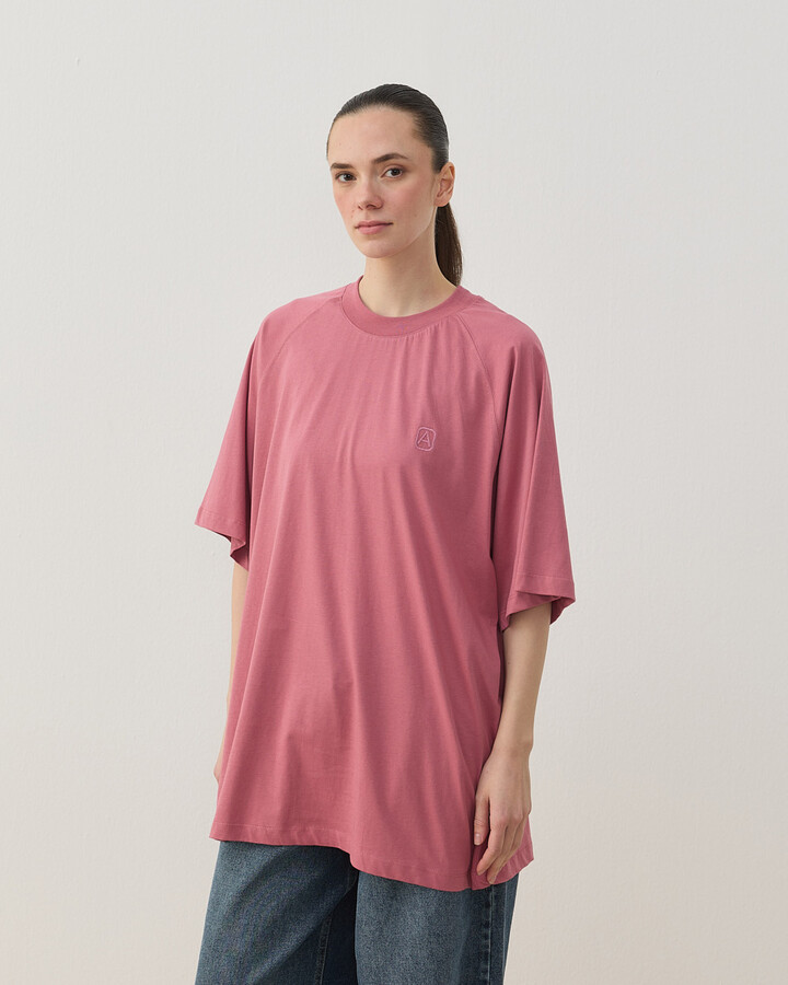 Süprem Over Tshirt Pembe