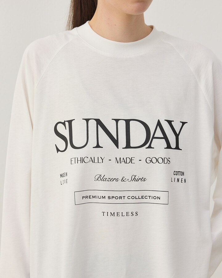 Süprem Relax Bluz Baskılı Sunday