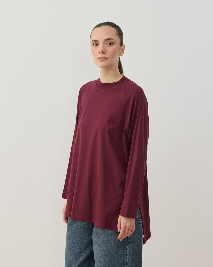 Süprem Relax Bluz Bordo