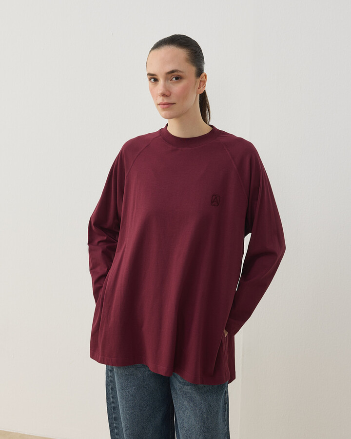 Süprem Relax Bluz Bordo