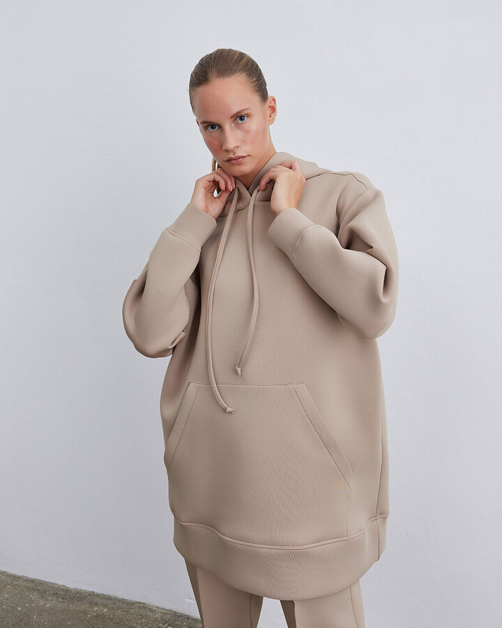 Vizon Puf Kapüşonlu Sweatshirt